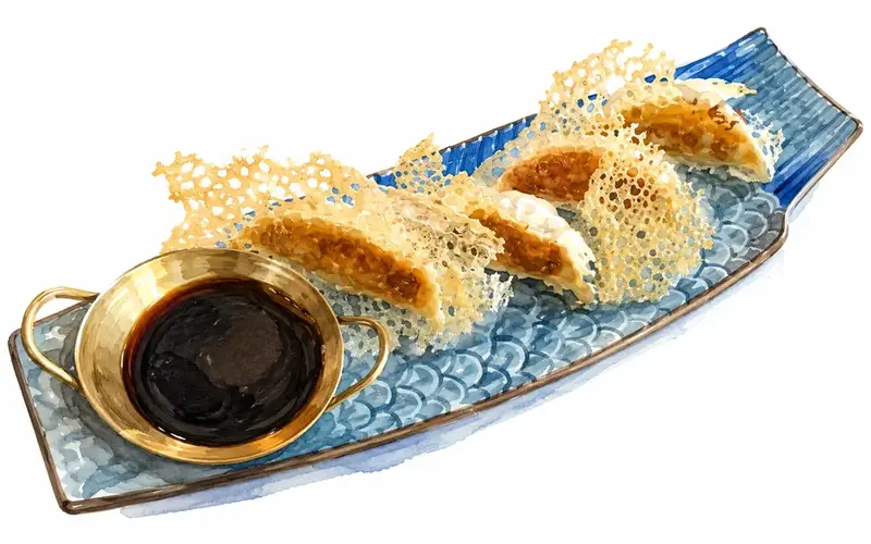 Gyoza di pollo