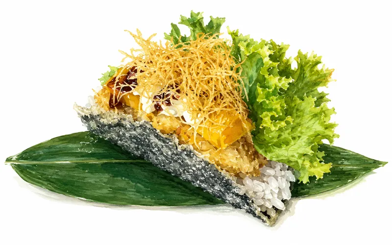 Tacos mango ebi