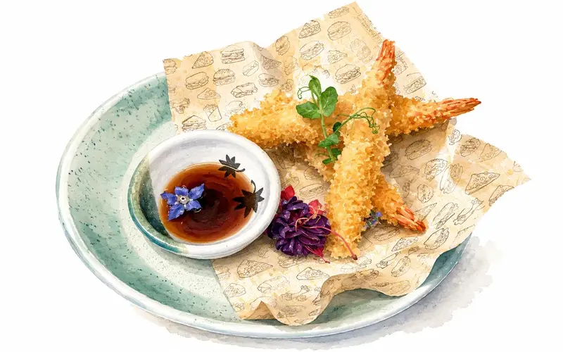 Tempura di gamberi